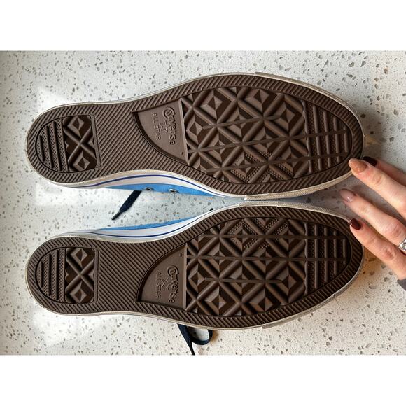 Blue and Gold Custom Converse All Star Shoes Mens 10.5 - Picture 7 of 7